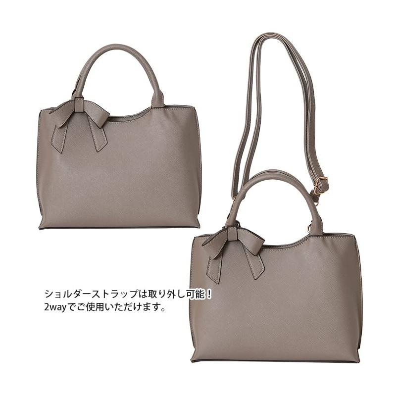 Perenne 20179 Women's Ribbon Handbag, Black