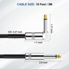 Aqdocvf 2-Pack Guitar Cable, Guitar Cord 10ft, AMP Cord for