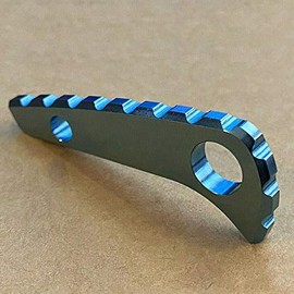 Blue Anodized Titanium Back Spacer for Spyderco Paramilitary 2 (C81) New
