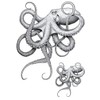 Matching Octopus Wrap Temporary Tattoo – Large 16x14cm + Small