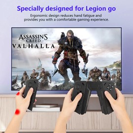 Charging Grip for Legion Go Controller: Play While Charging, Portable Legion Go Controller Charger with Indicators