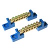 RLECS 2pcs Terminal Bus Bar Terminal Block Brass Wire Screw