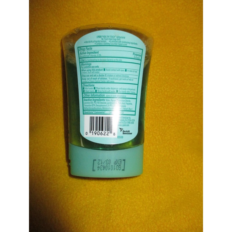 Lysol No-Touch Refill Antibacterial Hand Soap Cucumber Splash old stock