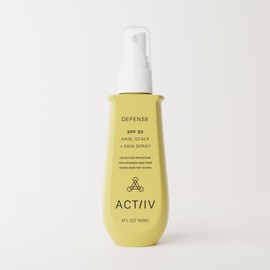 ACTIIV Defense SPF 30 Hair, Scalp + Skin Spray | Protects Hair & Scalp From UV Damage, Maintains Scalp Health, Lightweight Non-Greasy Formula, Water-Resistant,Plant-Based, All Hair Types, 3 oz