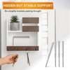 Pack of 4 Invisible Shelf Brackets, Diameter 10 x 100