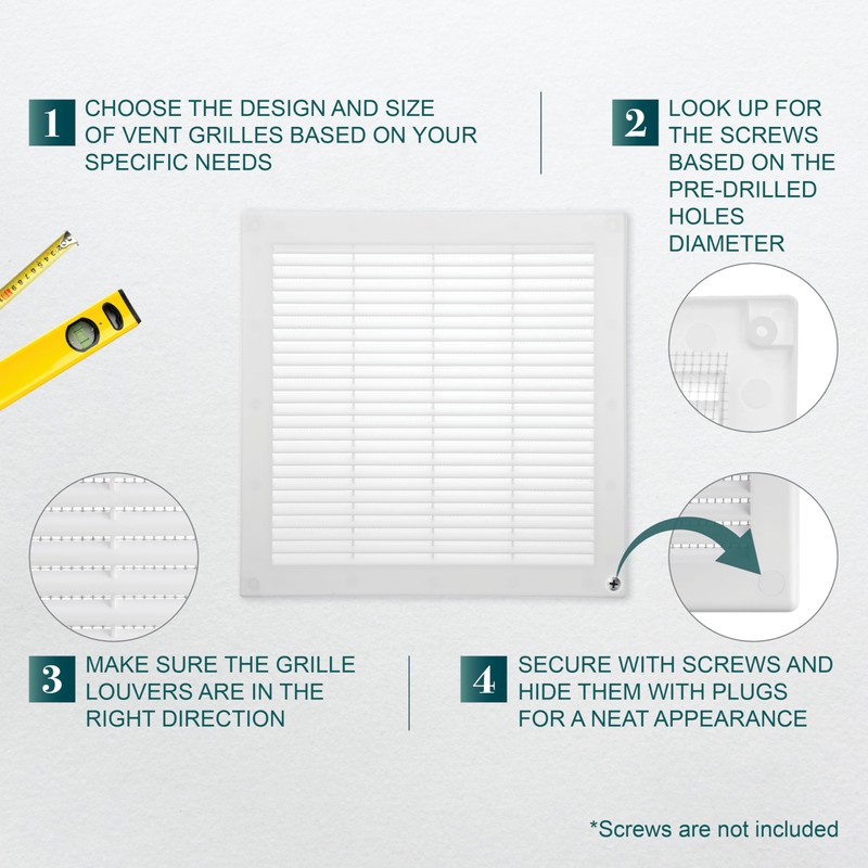 Ecopro Vent / 10'' x 10'' Inch Opening Measurement /