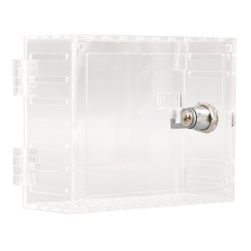 Thermostat Lock Box Transparent Acrylic Universal Clear Cover with 2