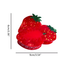 Cute Big Strawberry Hair Clip,Acetate Hair Clip,Big Claw Clip for Women,Novelty Hair Claw Clip