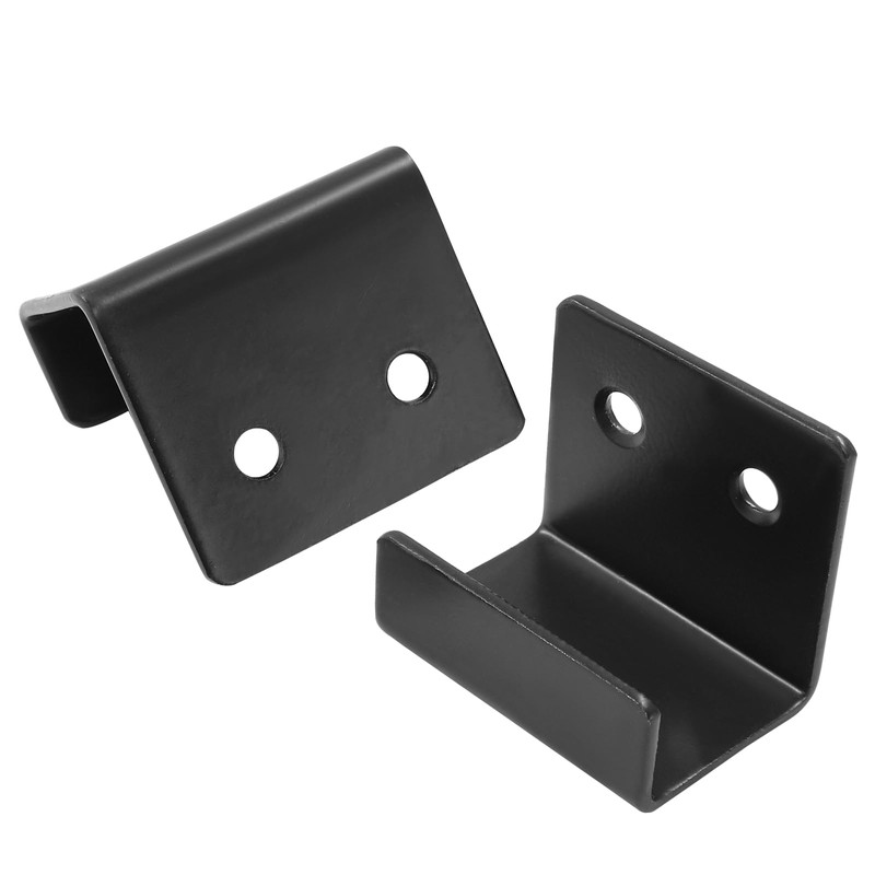 Black Tile Wall Mount Bracket, 8 Pcs, Inner Width 25mm