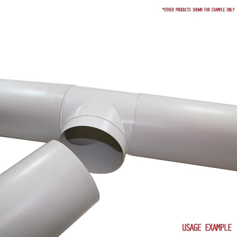 Kair Round Equal T-Piece 125mm - 5 inch Plastic Ducting