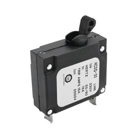 Saihisday 1PC 30A Mini Circuit Breaker, DC AC Manual On Off Toggle Reset Switch, Safety Mini Circuit Breaker, Black