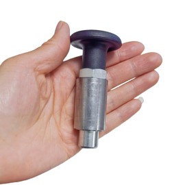 Handle Spring-Loaded Pull pins, Welded Barrel Pull Rod knobs, Screw Locks, Steel Spring plungers/Dowel pins (1, Dia:5/8in.-Black)