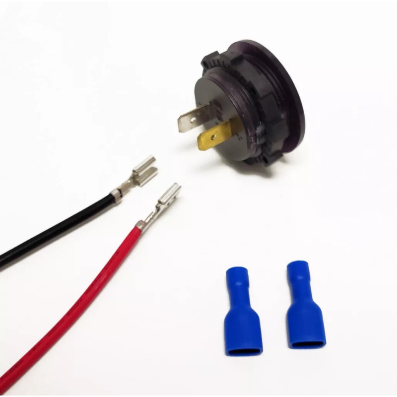 VMAXTANKS Voltmeter Digital Display LED 5/16" Ring Cables DIY Panel