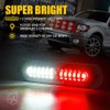 Xprite White Red LED Surface Mount Strobe Lights Kit, w/Control