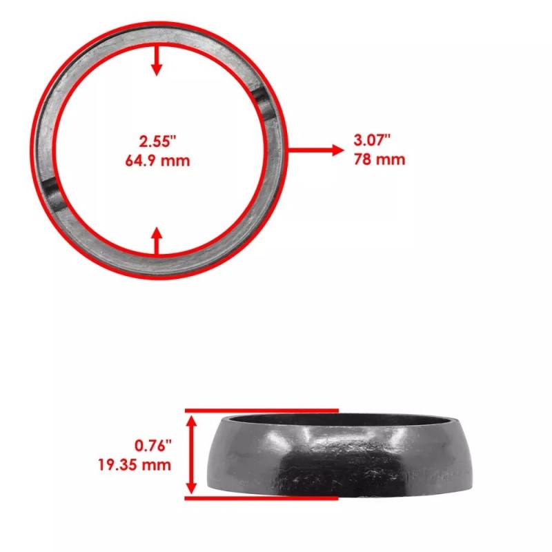 Caltric Exhaust Socket Seal Gasket For Polaris Pro RMK 800
