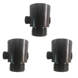 3 Pcs Shower Head Shut Off Valve, G1/2 Universal Button Type Shower Flow Control Valve Replacement for Shower Arm and Hose or Bidet Sprayer (Black)