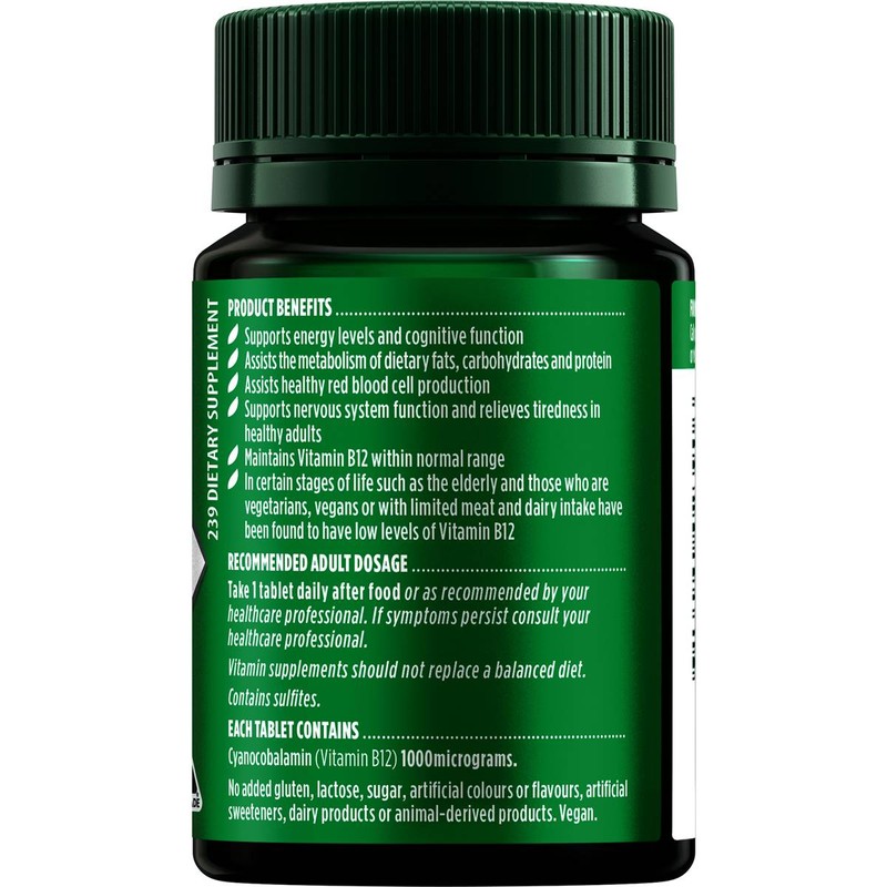 NATURE'S OWN Nature’s Own Vitamin B12 1000mcg 60 Tablets