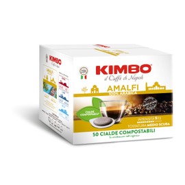 Kimbo 50 Cialde Caffè Compostabili ESE, Amalfi 100% Arabica