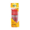 Linc Glycer Ballpoint Pens, RED, Fine Point (0.6mm), Pack of