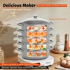 5-Tier Steamer Pot for Cooking, 11.8 Inch Steam Pots with