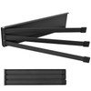 Towel Rail Black with 3 Arms No Drilling Towel Rail