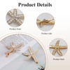 4Pcs Starfish Hair Clip Glossy Rhinestone Mermaid Hair Accessories Pearl