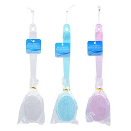 Exfoliating Body Bath Brush Back Scrub Scrubber Massager Shower Skin Spa Pet New