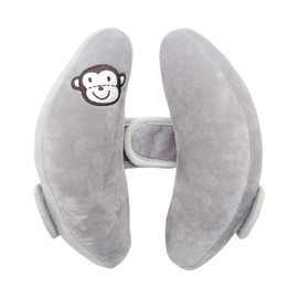 Inchant Adjustable Travel Pillow for Infant, Portable Head Neck Pillow for Infant Car Seat for Newborn, Stroller Headrest Pillow for Infants, Comfortble Toddler Neck Pillows for Swing, Grey