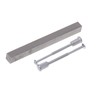 Aqbau® Door Handle Set Long Plate Silver Door Handle Door