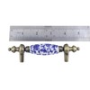 Mcredy 4 Pcs Blue and White Porcelain Ceramic Cabinet Pulls