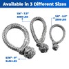 GOLDEN COCK 5/16" x 9" UHMWPE Dyneema Soft Shackles -