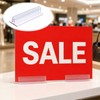 Fulmoon 25 Pcs Sign Holder, Adhesive Base Sign Holders Multiple