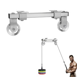 Ceiling Mount Fitness Pulley System，Fitness Wall Mount Pulley System, Weight Cable Pulley System for Gym, LAT Pulldown Attachments for DIY Home Gym Garage，Made of Thickened 304 Stainless Steel