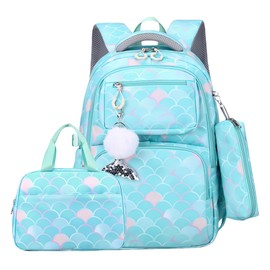 VIDOSCLA Kids Girls Elementary Backpack Students Book Bag Colorful School Bag for Girls
