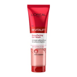 L’Oreal Paris 3.5% Glycolic Acid Cleanser, Revitalift Glycolic Resurfacing Gel Wash, Gently Exfoliates To Smooth & Brighten Skin – 150ml
