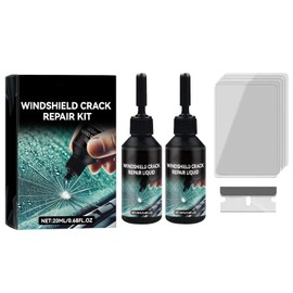 2pcs Windshield Crack Repair Kit, 2025 New Glass Repair Liquid for Cracks,Car Windshield Crack Gone Glass Repair Kit Nano Glass Repair Kit,Glass Repair Tool