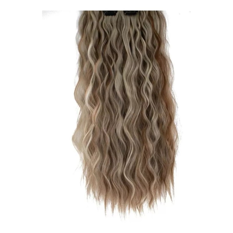 SIPIAO Extensiones De Cabello Con Clip Fibra Sintética 6 Piezas