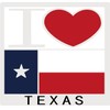 Lamatar1 Texas Souvenir Keychain Metalic (I love texas Heart Shape