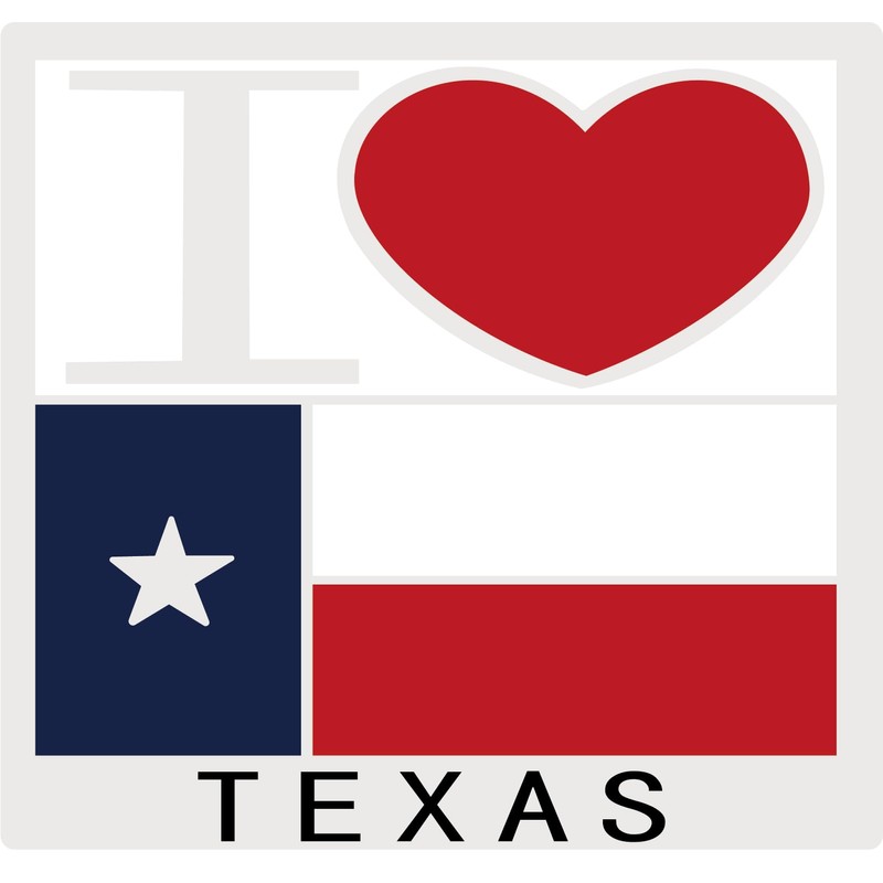 Lamatar1 Texas Souvenir Keychain Metalic (I love texas Heart Shape