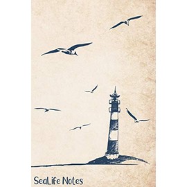 SeaLife Notes: Ocean and Seaside Doodle Notebook for Sailors, Divers, Surfers, Campers and Beach-Lovers
