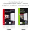 Enbrighten Almond Add QuickFit and SimpleWire, Z-Wave/Zigbee Smart Lighting Controls,