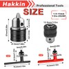 1.5-13mm Quick Change Drill Chuck Adapter, 1/2-20UNF Capacity Key Drill