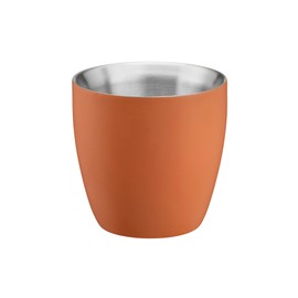 Cooks Professional Stainless Steel Espresso Cups | Pack of 2 (Orange)