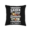 Classic Board Game Night Enthusiast Group Gathering Throw Pillow