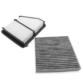 GOLACOD Engine Cabin Air Filter kit 17220-5BA-A00 & 80292-TGL-E01 Fit for Civic 2.0L 2016-2024, HR-V 2.0L 2023 2024, Engine Filter Element Replace 17220-5BA-A00 SA12051 CA12051 WA10416 80292-TF0-G01