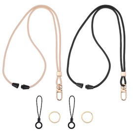 YBEATY 2 Pcs Lanyard Breakaway Lanyards Long Neck Lanyard with Safety Breakaway Buckle Keys ID Badges Holder Original Minimalist Design KeyChain for Key Teacher Wallet Women Men