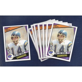 LOT OF EIGHT 1984 TOPPS #179 DAN FOUTS RAZOR SHARP PACK FRESH LOW 1.29 SHIPPING