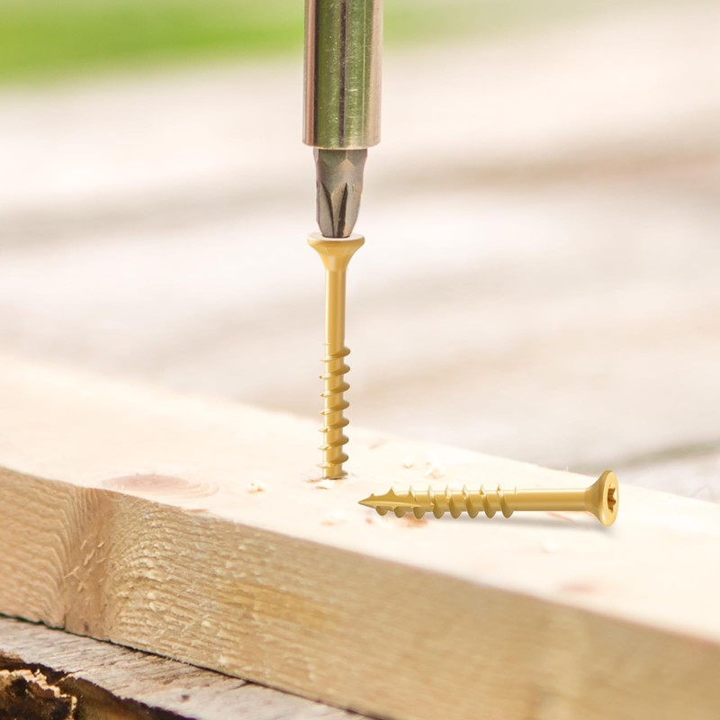 BNUOK Deck Screws 4 inch, Wood Screws #10 x 4,