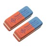 Universal Runner 69804 Double/Natural Rubber Eraser, Red and Blue Classic