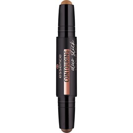 essence | Contour Duo Stick | 2-in-1 Highlight and Contour Slim Stick, Creamy, Buildable and Easy to Apply | Vegan & Cruelty Free (50 | Deep)